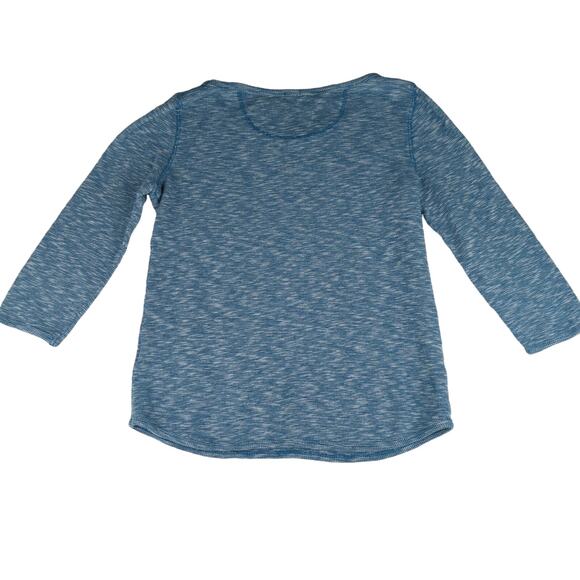 J.Crew Blue Cotton Knit Pullover 3/4 Length Lightweight Sweater Women's‎ Medium - Picture 1 of 6